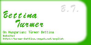 bettina turmer business card